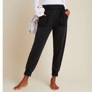 Anthropologie Saturday Sunday Black Drawstring Jogger Pants
